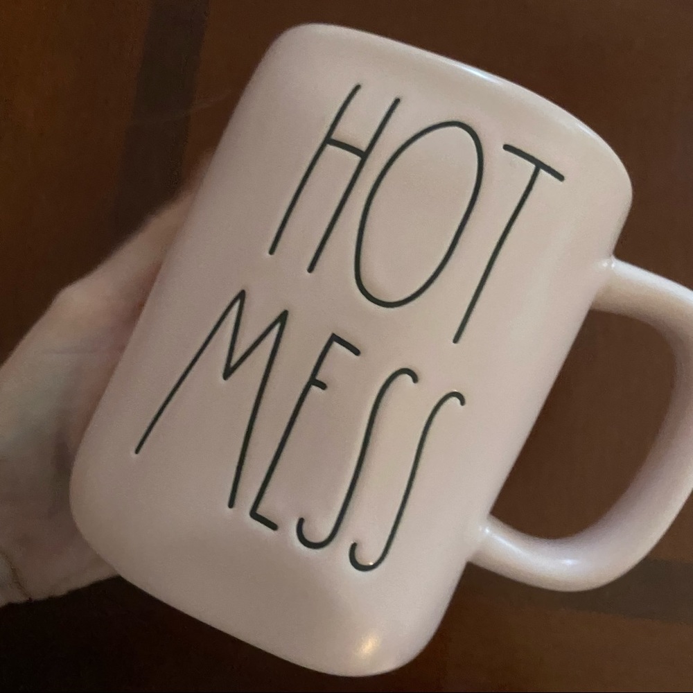 Light Pink brand new Rae dunn hot mess mug